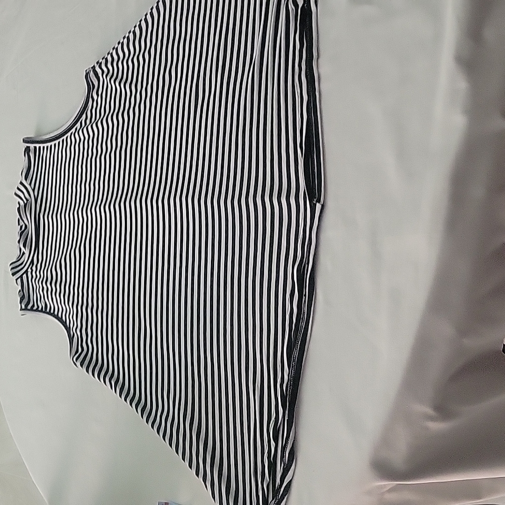 High neck top.